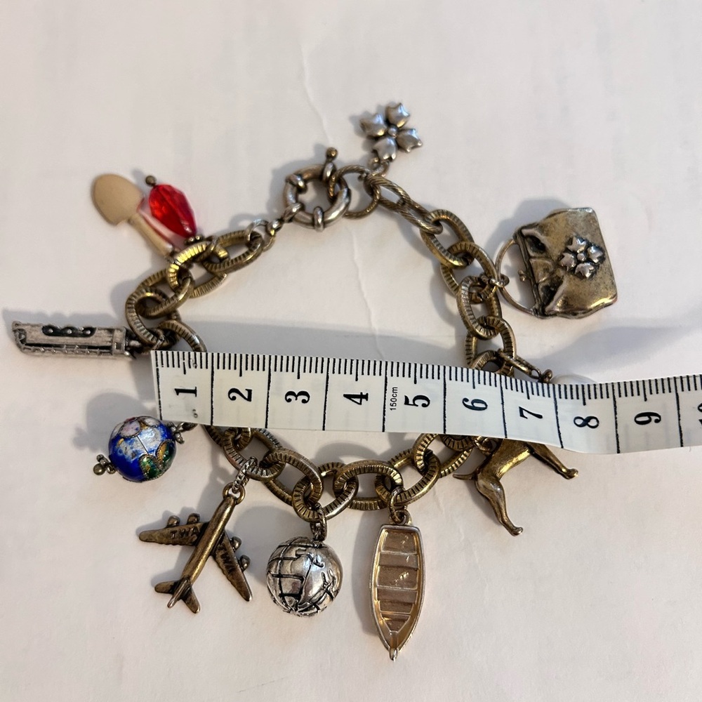 Vintages Patricia Nash Multicolor Charm Bracelet - Picture 2 of 3